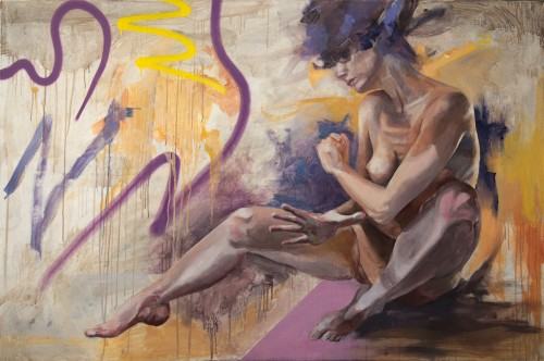 Natalia Gola, bez tytułu I, technika akryl, olej na płótnie, 2023, zdj. Katarzyna Rutkowska