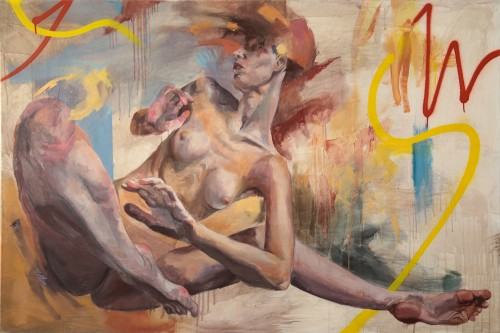 Natalia Gola, bez tytułu II, technika akryl, olej na płótnie, 2023, zdj. Katarzyna Rutkowska