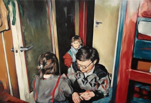 Olga Kaczkowska, bez tytułu I, technika akryl, olej na płótnie, 2023, zdj. Katarzyna Rutkowska