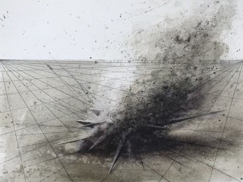 Jarosław Grulkowski, Osobliwość, 30x40 cm, gwasz na płótnie, 2022