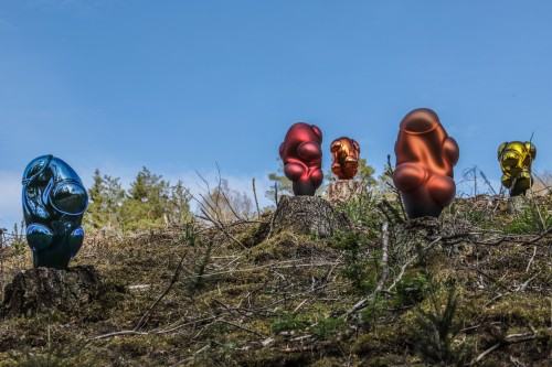 Remigijus Kriukas Installation THE SPIRITS OF THE FOREST photo Indrė Stulgaitė