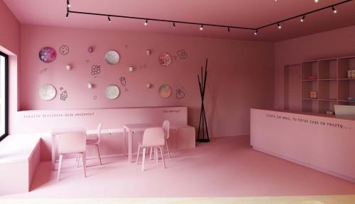 Wiktoria Wieczorek, aranżacja i branding lokalu, Niemarne talerze, 2021