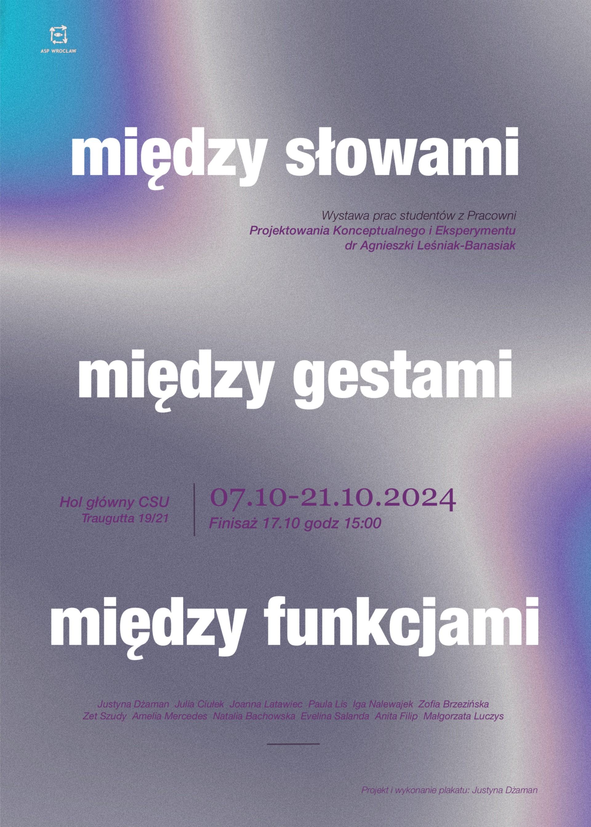 Między słowami, między gestami, między funkcjami