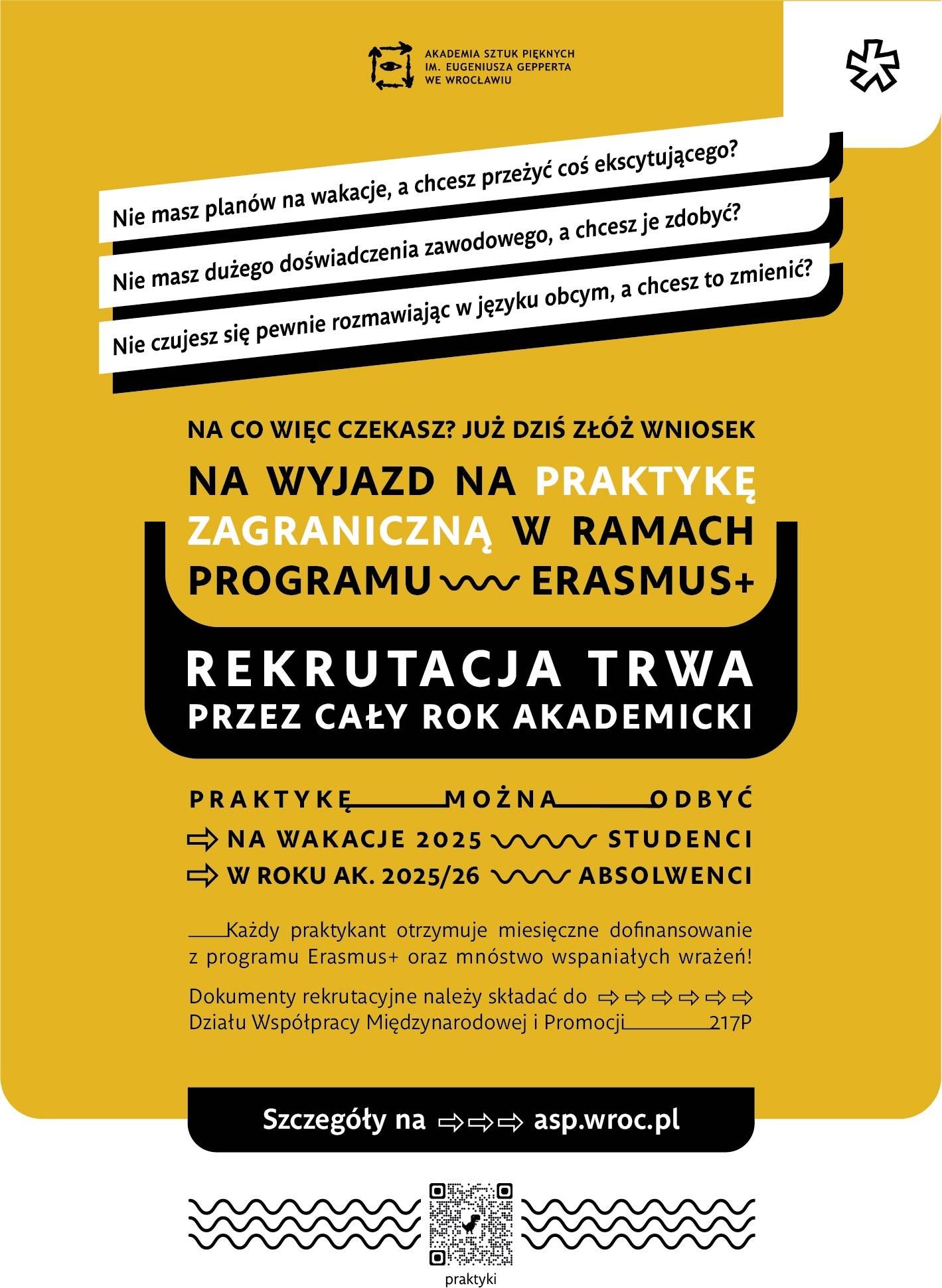 Erasmus + praktyki