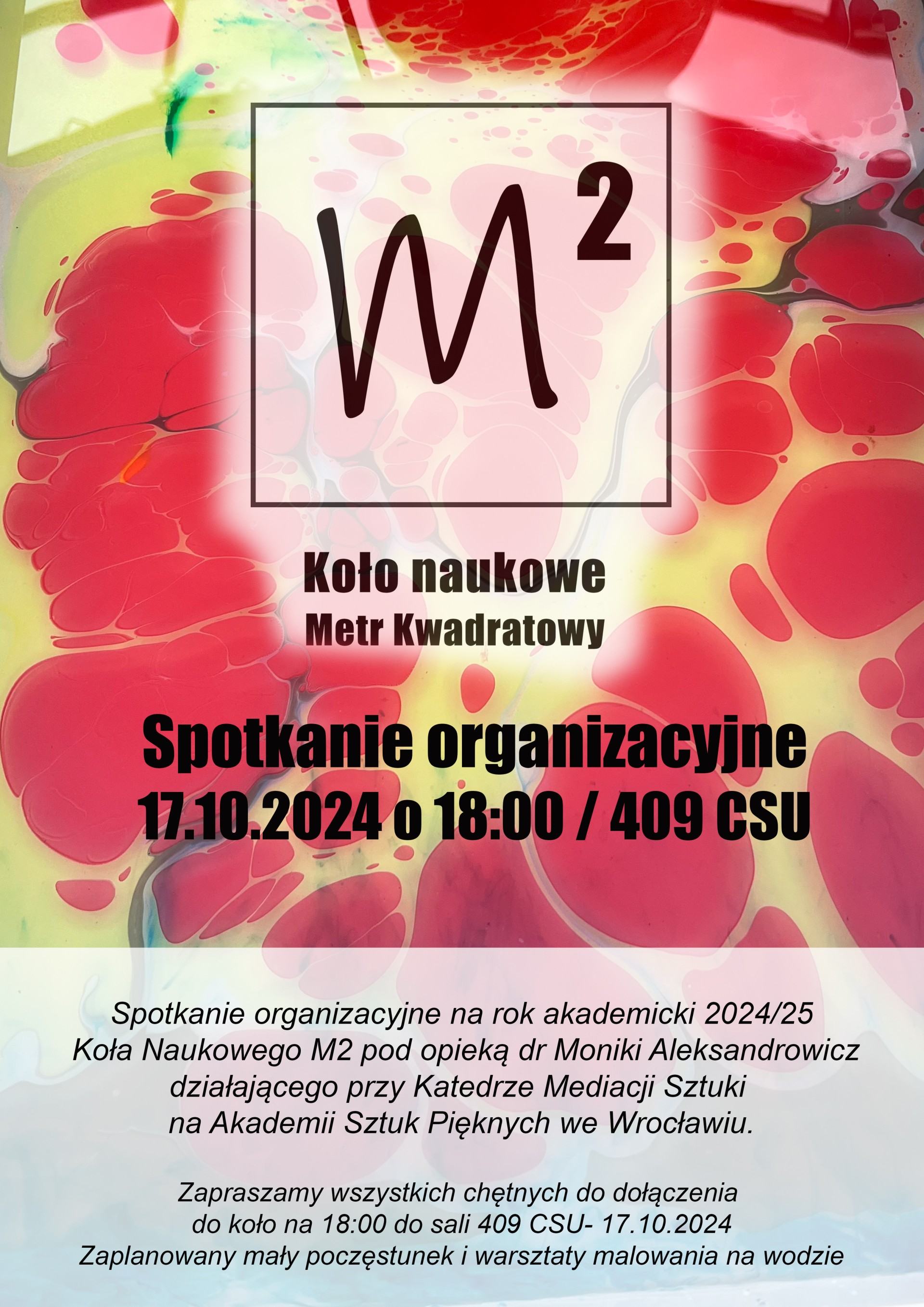 Spotkanie organizacyjne Koła Naukowego M2 