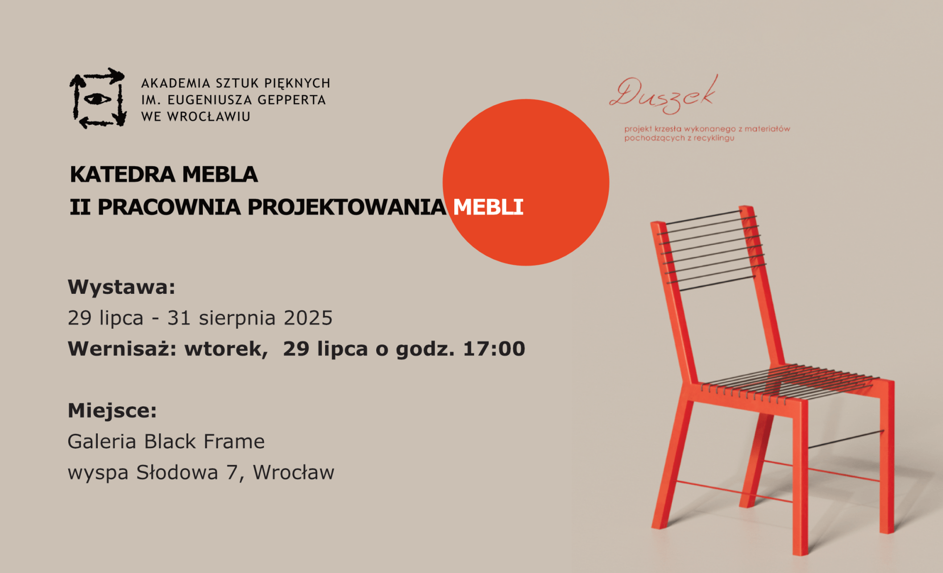 Wystawa II Pracowni Projektowania Mebla